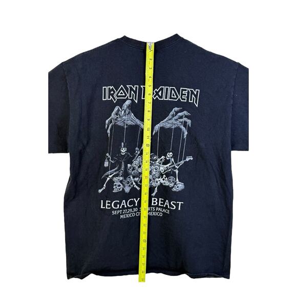 RARE Iron Maiden Legacy Of The Beast Tour Shirt XL Mexico City Night Of The Dead - Picture 7 of 10